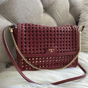 Tory Burch Erica Combo Crossbody in Cabernet